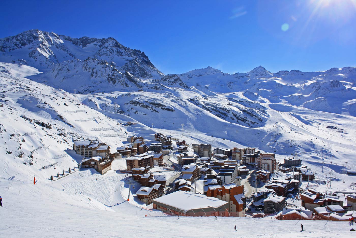 Les Trois Vallées is een van de sneeuwzekere skigebieden in Frankrijk
