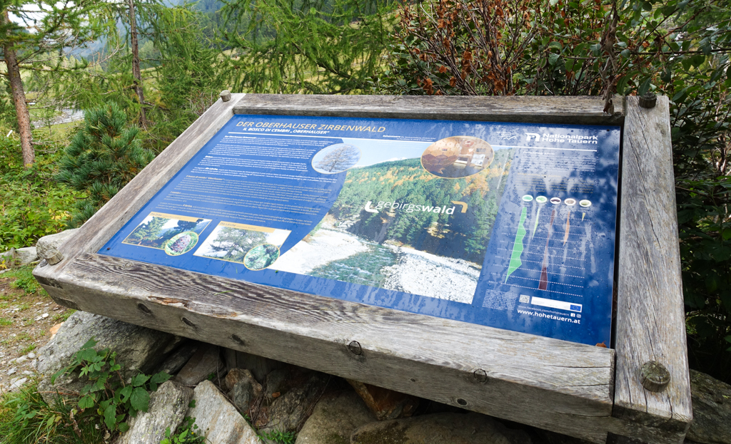 Wandelen Osttirol informatiebord
